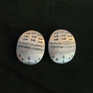 Southwest Mexico 925 silver clip eaaring